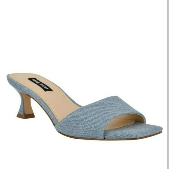 Nine West Shoes - Nine West Indra Square Toe Low Heel Sandals-9.5